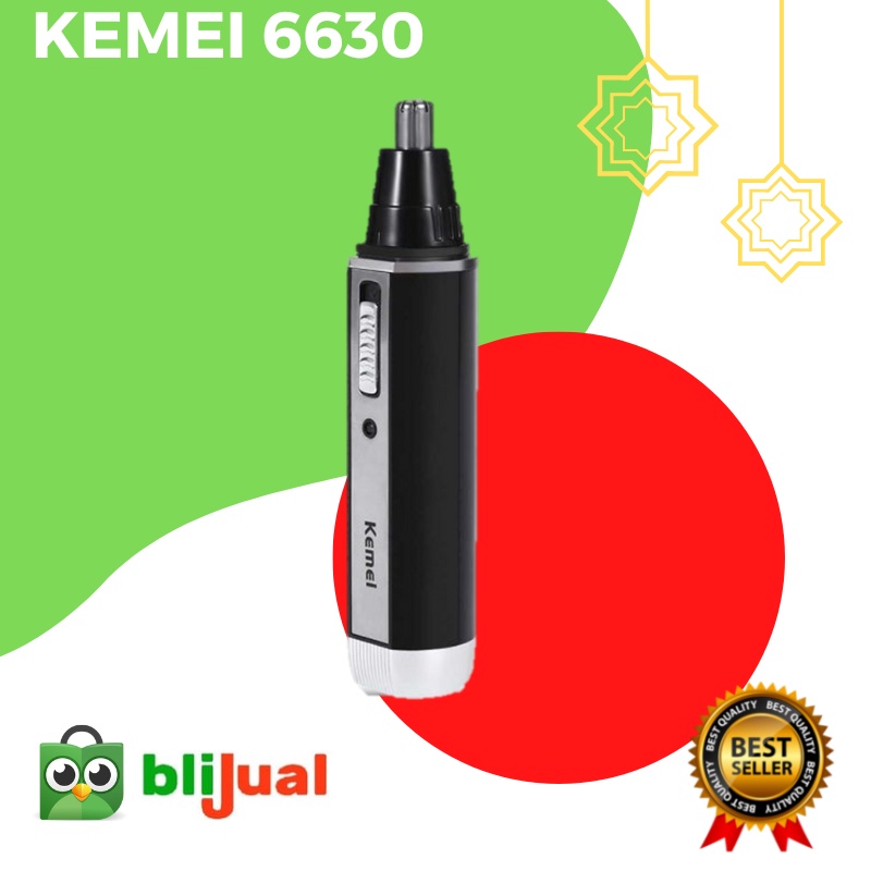 Kemei KM-6630 Alat Cukur Elektrik Jenggot Kumis Bulu Hidung 4in1