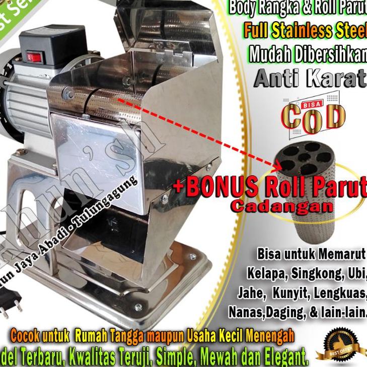 Viral Mesin Parut Kelapa Parutan Singkong Jahe Kunyit Nanas Daging Parutan Kelapa Listrik Serbaguna 