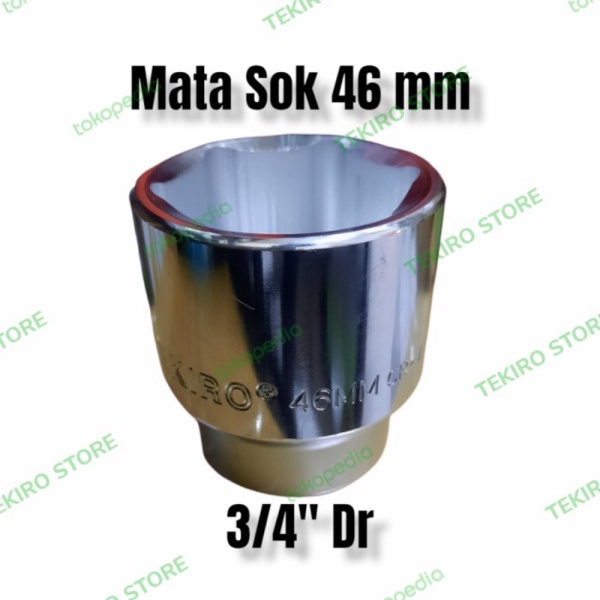 Terbaru mata kunci shock 46 mm TEKIRO 3/4 Dr Murah