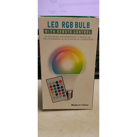 LAMPU BULB 7 WATT DAN 10 WATT / LAMPU BOHLAM LED RGB BULB 7WATT BERUBAH 16 WARNA DENGAN REMOTE CONTROL