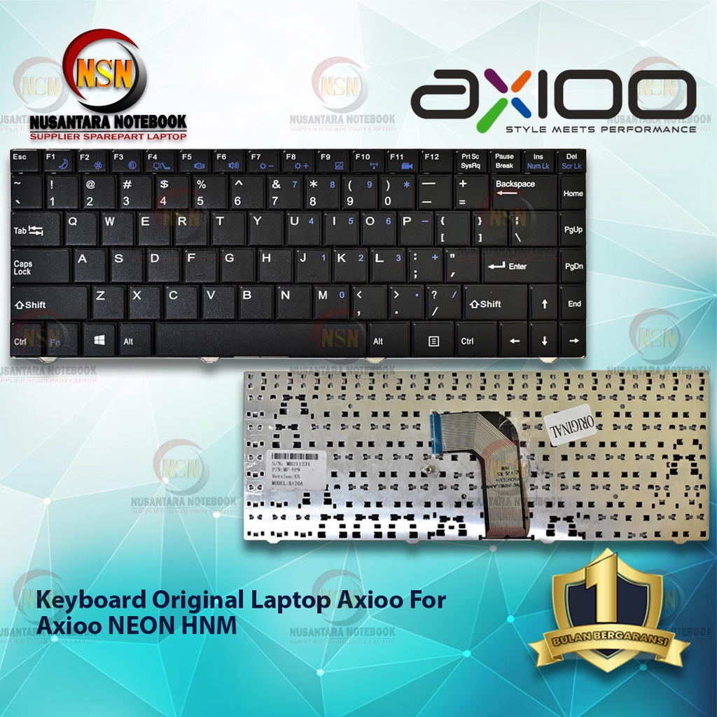 Keyboard Original Laptop For Axioo NEON HNM