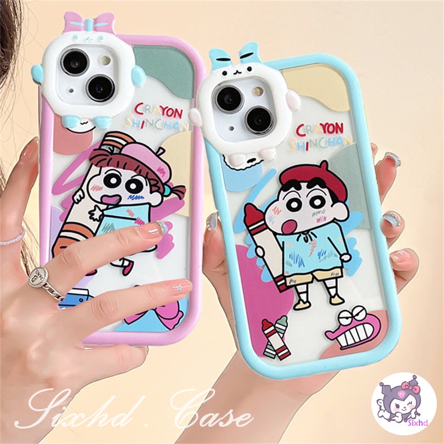 OPPO A78 A17 A57 A77s A76 A96 A16 A17K A15 A74 A54 A53 A33 A32 A31 A5 A9 A5s A3s Reno 8Z 7Z 6 A95 A94 A93 A92 A77 A52 F11 Monster Lens Casing Cute Cartoon Xiaoxin Soft Phone Case