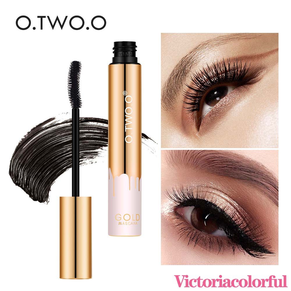 O.TWO.O Gold Mascara Waterproof Long Lasting Curling Eyelash Cosmetic Maskara