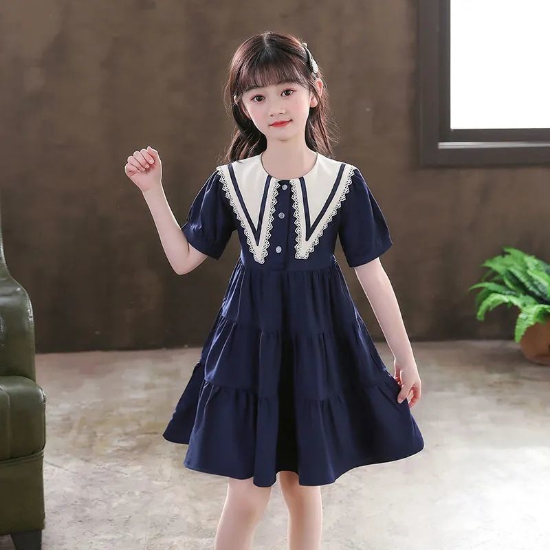 Dress Anak Perempuan Teen EMMA Baju Gaun Remaja Perempuan dengan kerah Import