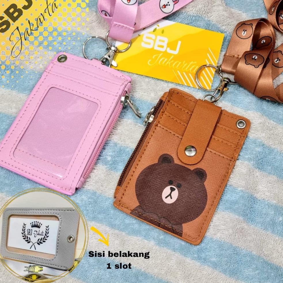 

[New](Y57S)♥| Tempat kartu / ID card / Tag holder Dengan tali strap / Card Holder Karakter Lucu berkualitas