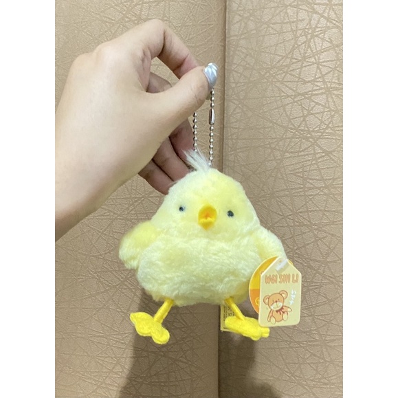 Boneka Gantungan Kunci Karakter Anak Ayam Lucu Size 9cm Original / Boneka Gantungan Kunci Anak Ayam 