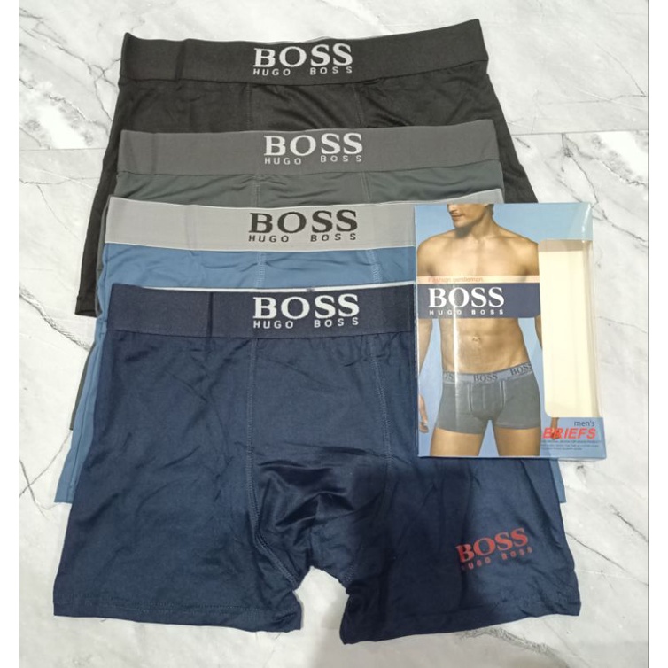 PROMO !!! 3 PCS BOXER PRIA HUG0 || CELANA DALAM BOXER PRIA