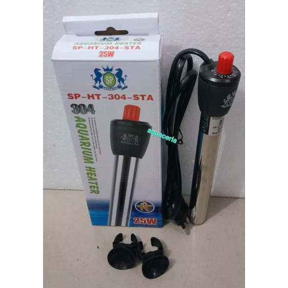 heater pemanas suhu air bahan stanlise besi SP 25Watt awet termurah