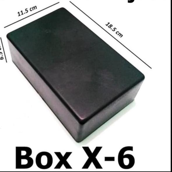 ❤[PROMO MURAH]❤ Box Hitam Kotak panel X6 X 6 Mikrotik Plastik Project Elektron