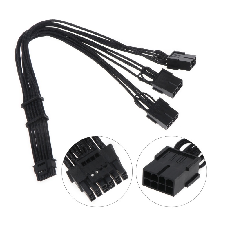 Btsg 30cm/11.81 &quot;16Pin Ke 8pin PCIE Graphics Card Power Supply Adapter Kabel