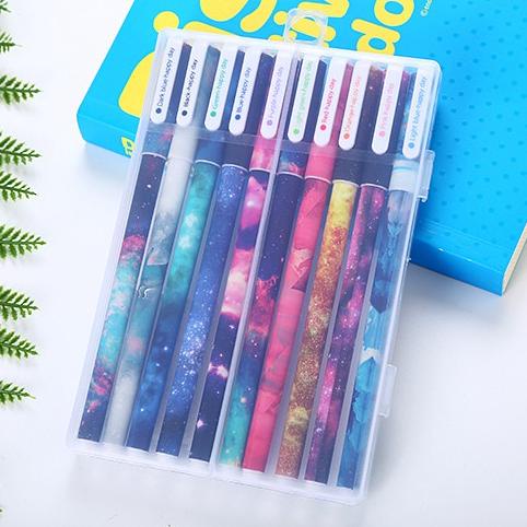 

[PRODUK VDMI0] PULPEN GEL MOTIF 1 SET 10 WARNA TULISAN LUCU IMUT / BOLPEN GEL KARAKTER AA73 WCN