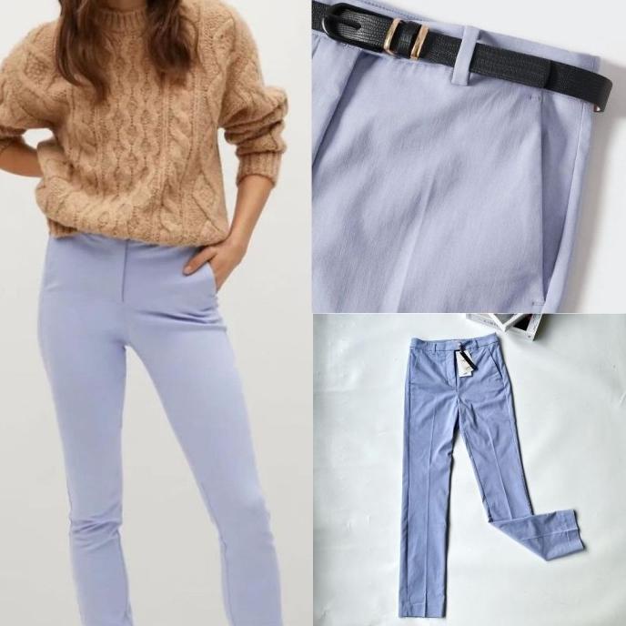 Mango crop skinny trousers - celana formal wanita - original