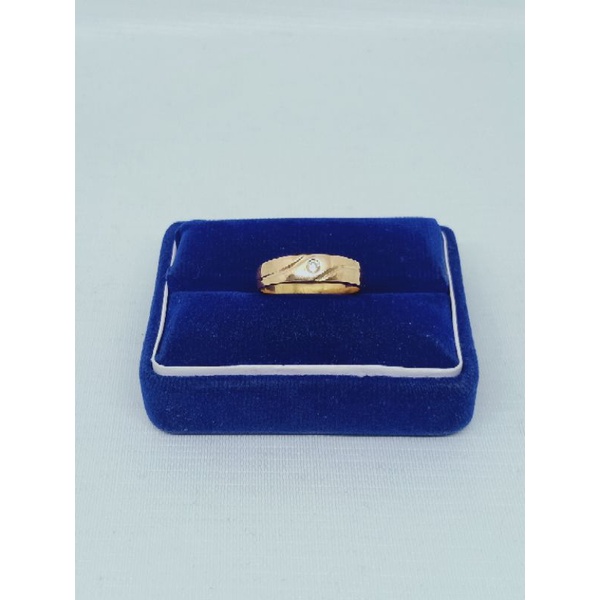 Cincin ring mp 1 +list / wedding ring / cincin perak asli silver 925 lapis emas/ cincin fashion pria &amp;wanita terbaru