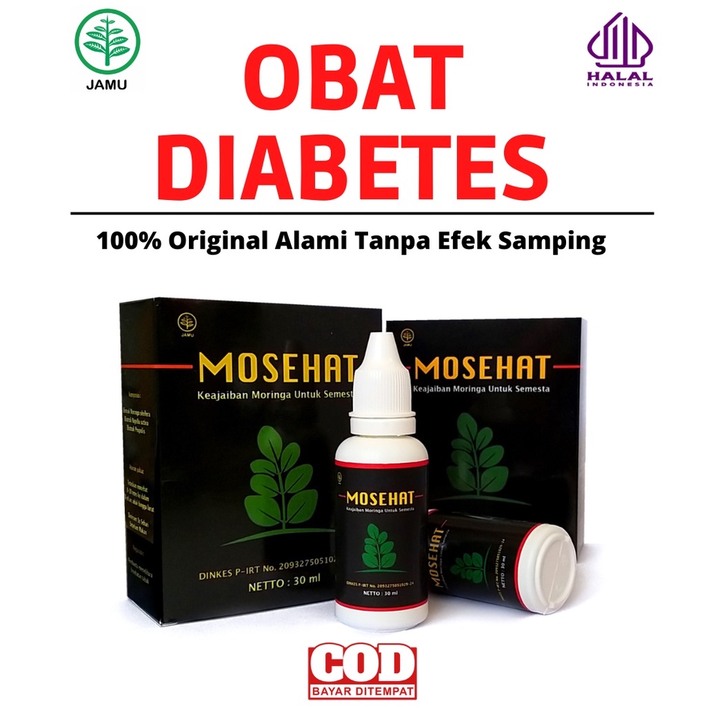 Mosehat Original Herbal Obat Diabetes Menurunkan Dan menormalkan Gula Darah Tinggi