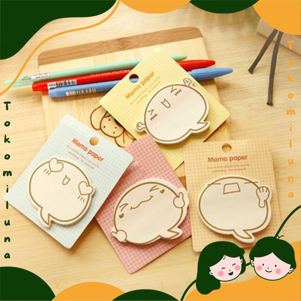 

Sticky notes ekspresi emoji lucu souvenir HB107