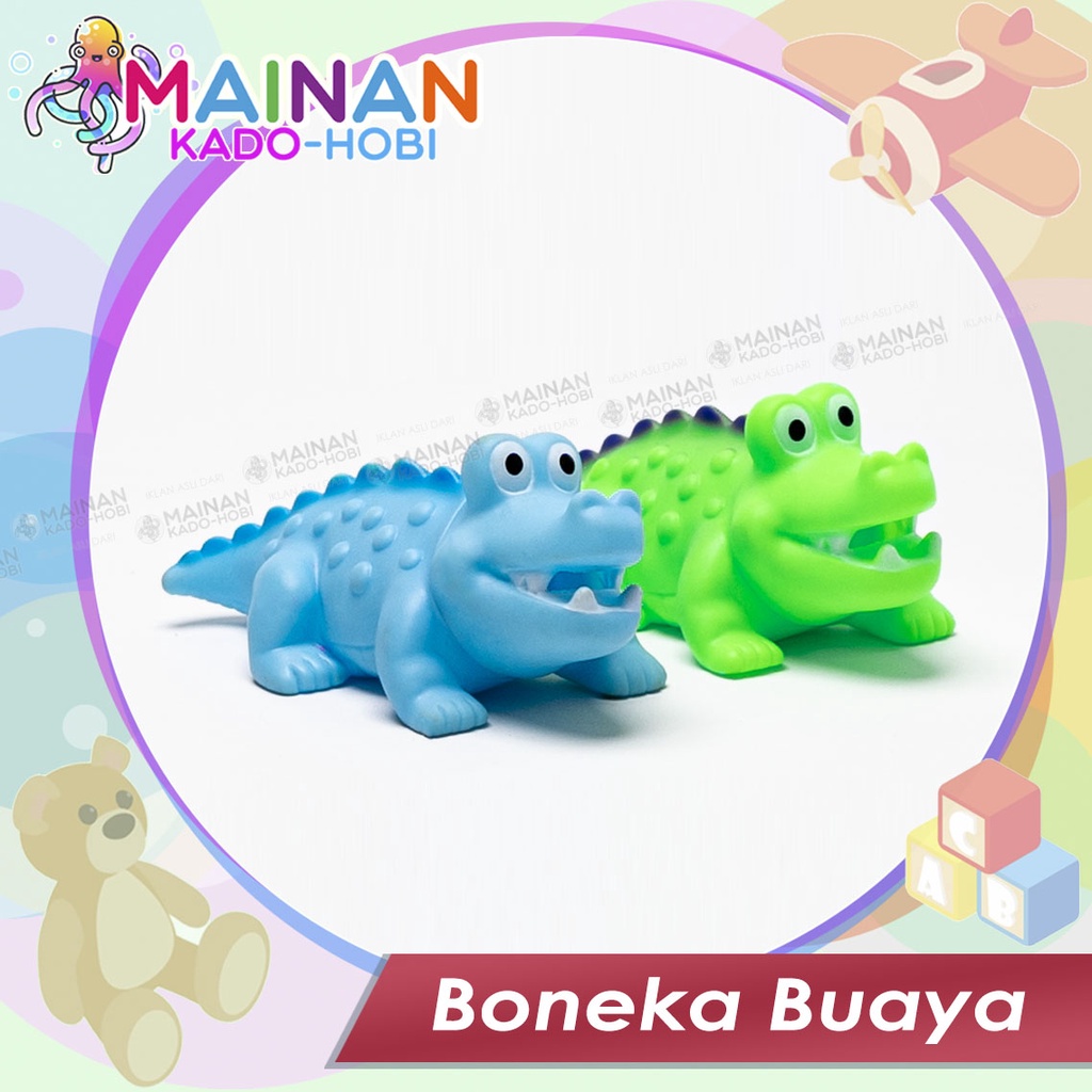 MAINAN MANDI ANAK CROCODILE BUAYA KARET BUNYI