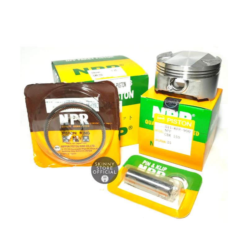 NPP Piston kit motor Honda CBR 150 ukuran Standar - 25 - 50 - 75 - 100 - 125 - 150 - 175 - 200 - 225