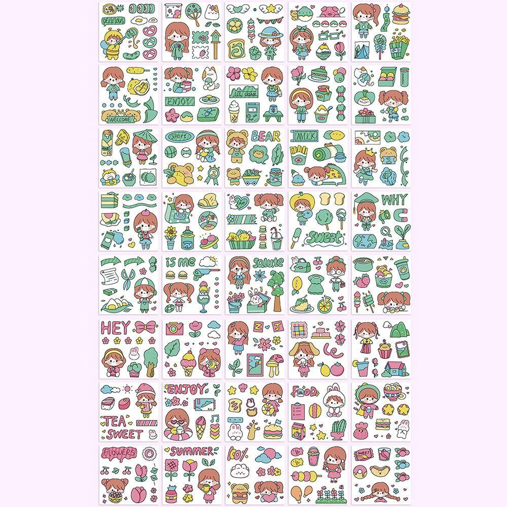 Preva 100lembar/set Stiker Kreatif Anti Air Dekorasi Laptop Scrapbooking