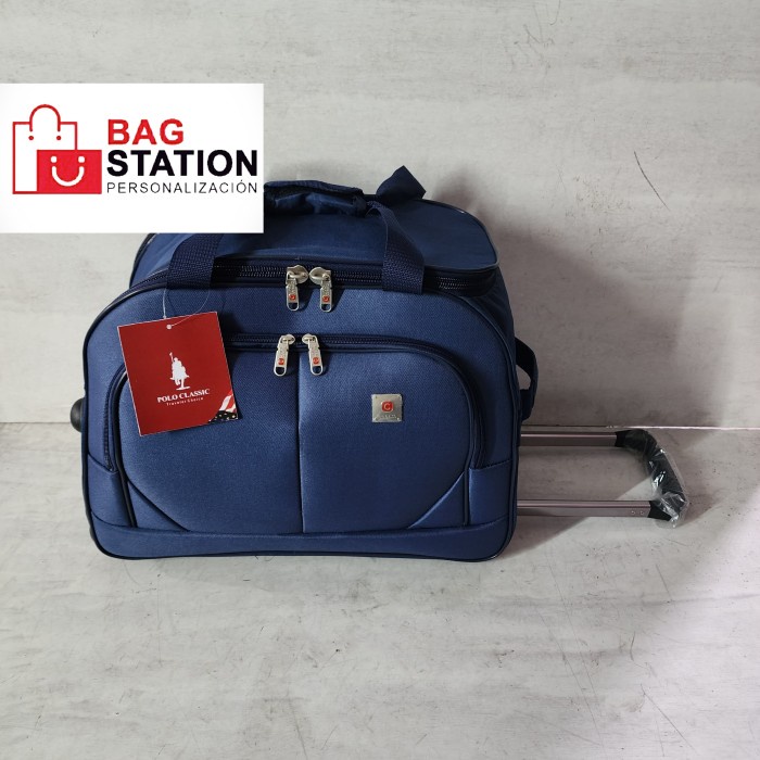 ⭐BISA COD⭐ TRAVEL BAG POLO CLASSIC ORIGINAL IMPORT TAS PAKAIAN SPORTY PRIA WANITA - Blue