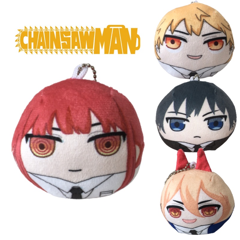 Koleksi Chainsaw Man Mainan Mewah Liontin Gantungan Kunci Makima Denji Power Aki Hadiah Anak