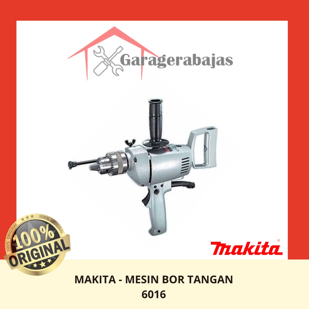 Makita 6016 Mesin Bor Tangan Body Besi 16mm