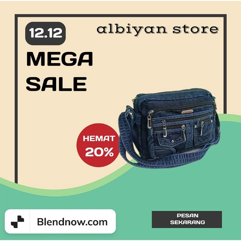 Tas Selempang Wanita Garnet Tas Selempang Jeans Terbaru Tas Selempang Denim