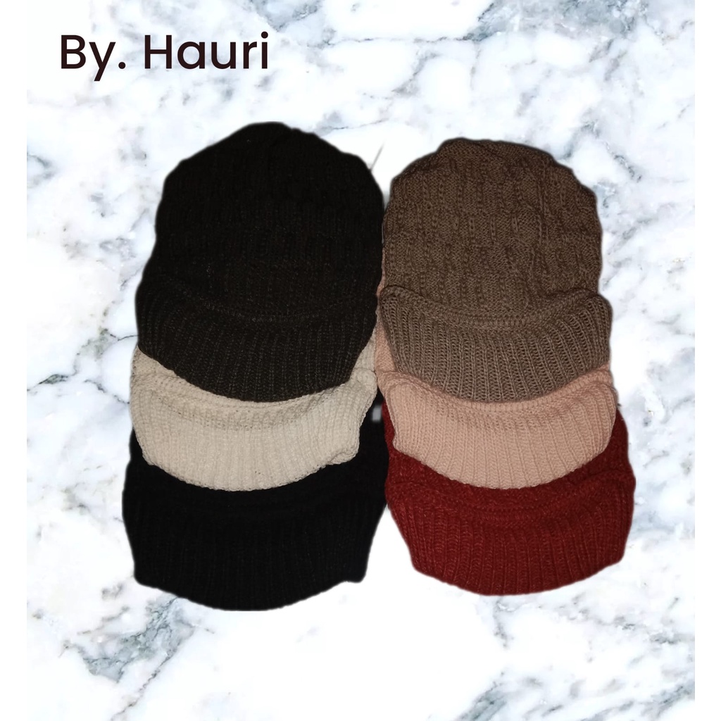 3 PCS CIPUT PET RAJUT NENEK PREMIUM/ TOPI RAJUT PREMIUM
