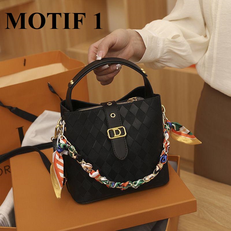 TAS SELEMPANG WANITA IMPORT E5502 TAS FASHION IMPORT JAKARTA TERLARIS