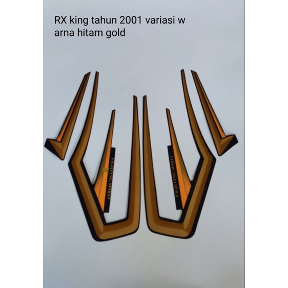 STRIPING ORI YAMAHA RX KING th 2001) Hitam Gold