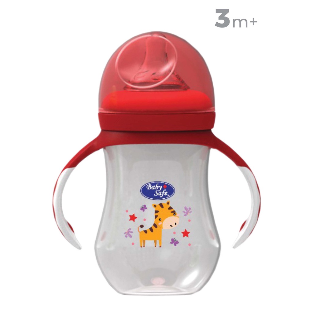 Baby Safe WN06 Wide Neck Bottle with Handle 260 ml