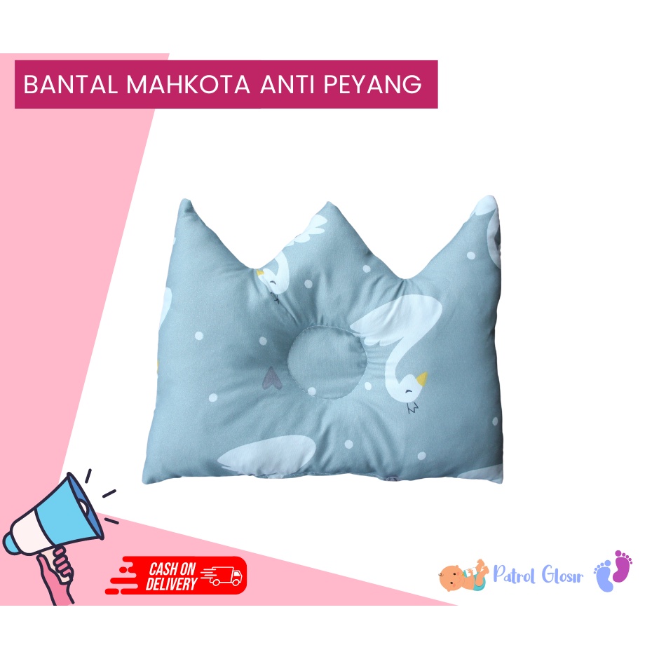 Bantal Bayi Anti Peyang Model Mahkota