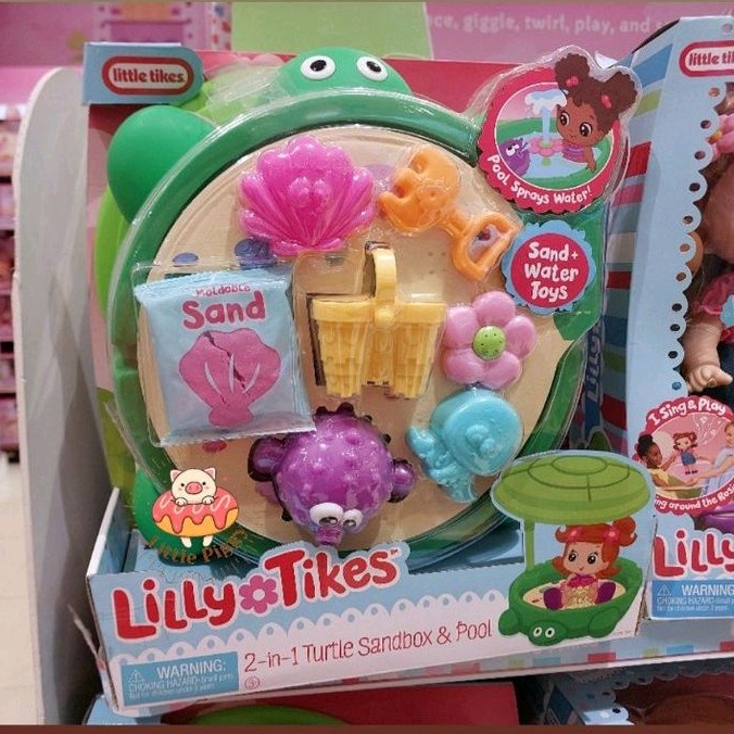 Little Tikes Lilly 2in1 sandbox and pool mainan boneka