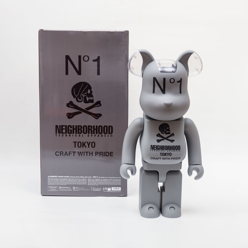 Bearbrick x Neighborhood Tokyo 1000% Black