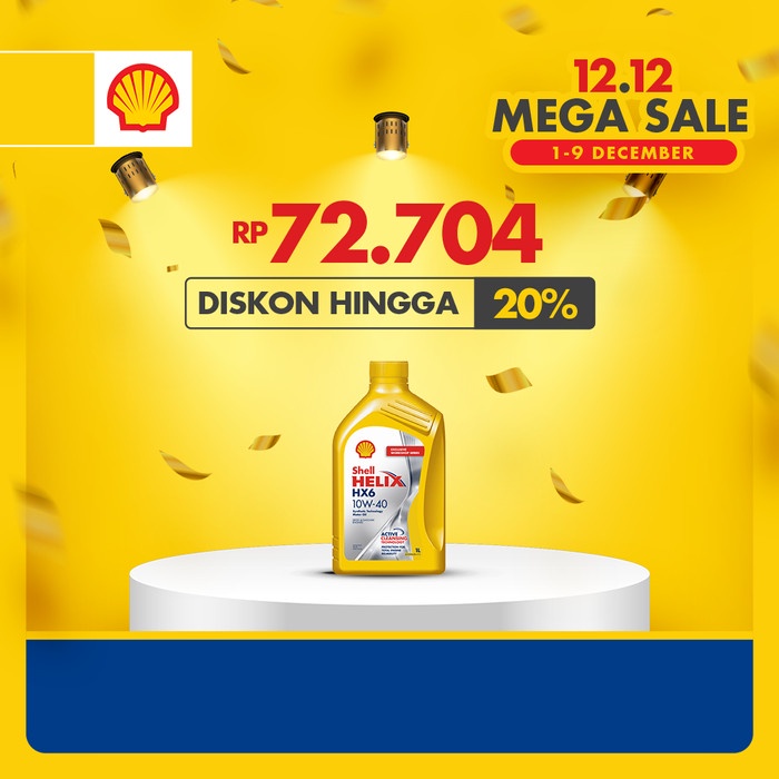OLI MESIN MOBIL SHELL HELIX HX6 10W-40 (1L)