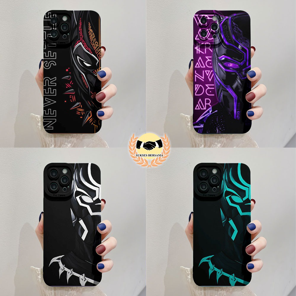 CUSTOM CASE SOFTCASE SILIKON PROCAMERA BLACK PANTHER CUSTOM VIVO Y12 Y15 Y17 Y16 Y12S Y20 Y21S Y91 Y
