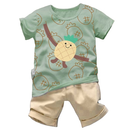 KALILA - KING PHIN Setelan Baju Anak Laki Laki Umur 1 - 5 Tahun Bahan KATUN