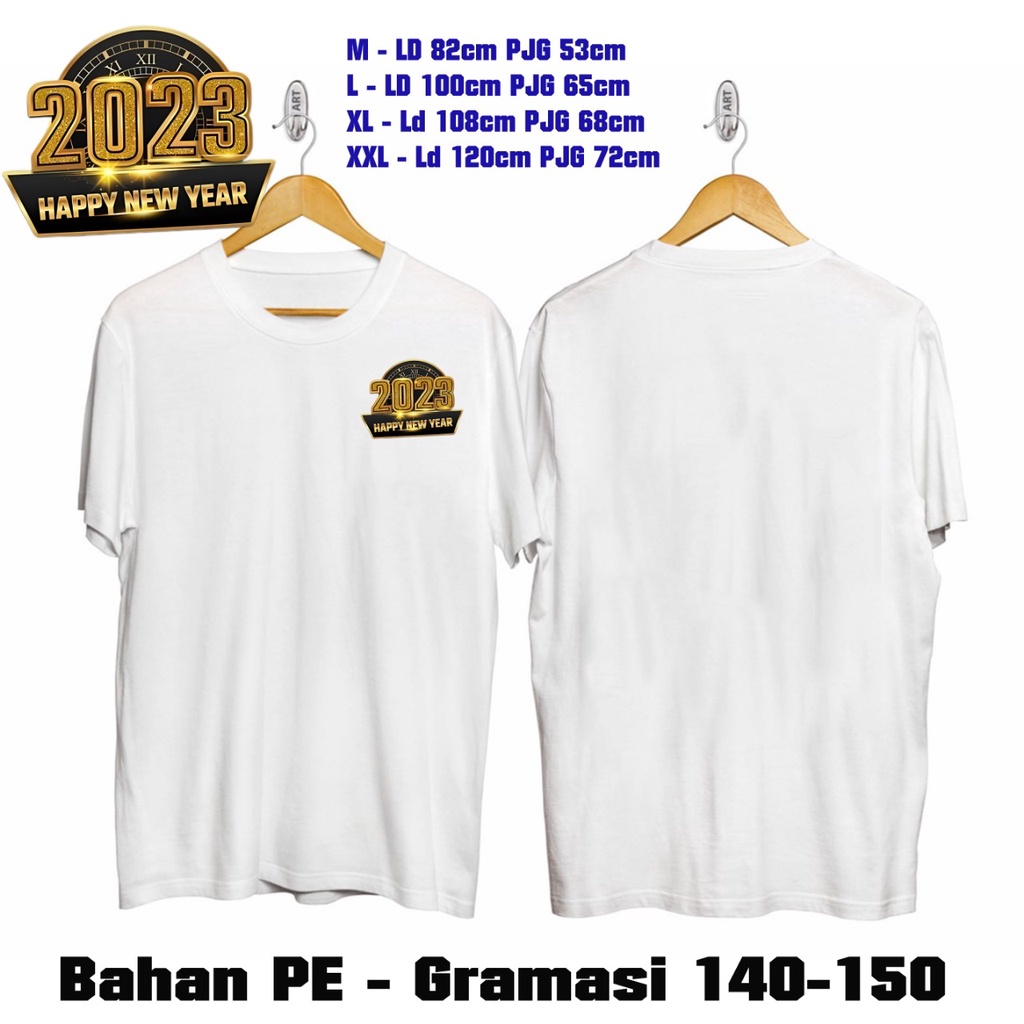 GSC-Kaos Tshirt Happy New Years 2023 // Kaos Tahun Baru 2023 M-XXL