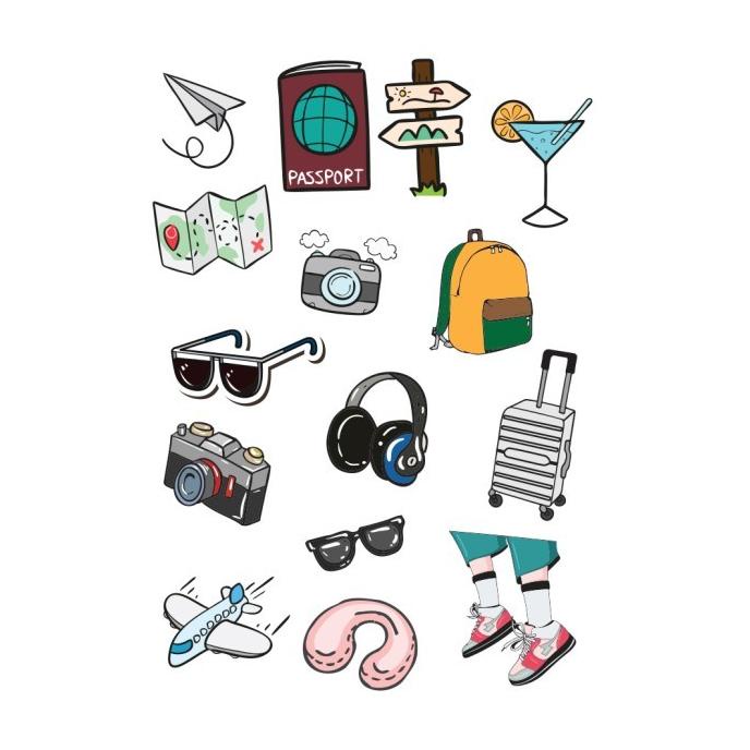 

BALLER INDONESIA STICKERS SET TRAVELING 1 (STICKER KOPER)