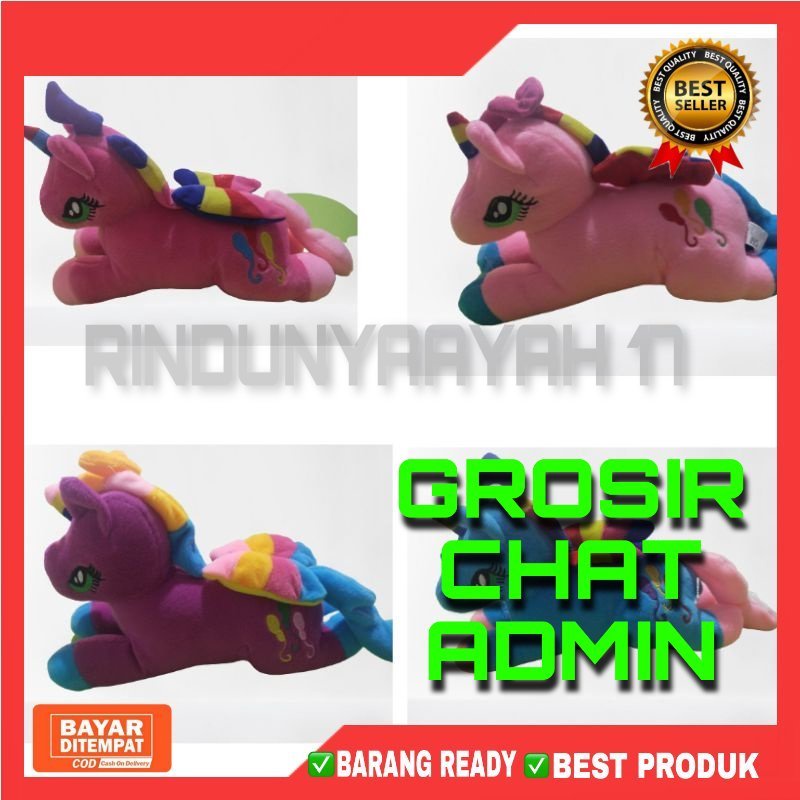 [RA]Boneka  unicorn kudaphony terbang/kuda poni terbang unicorn.