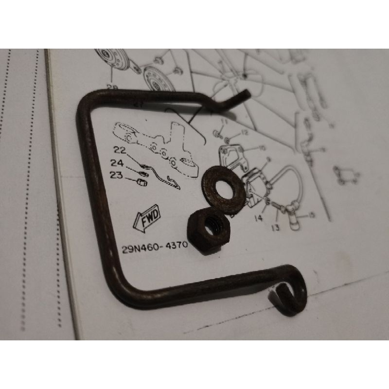 11L-82594-00 CLAMP CABLE BODY RX KING COBRA KAWAT KLEM KABEL RXK KLEM KABEL BODY SGITIGA BAWAH RX KI