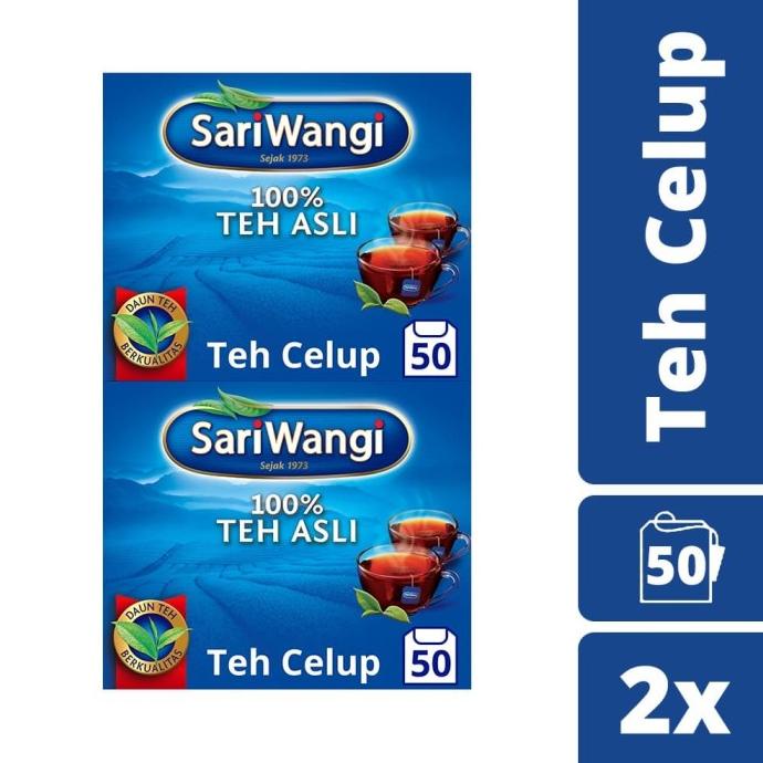 

Sariwangi Teh Celup Hitam Asli isi 50pcs Twinpack