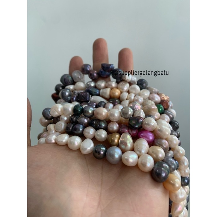 Mutiara Air Tawar asli TRIDATU BALI mix warna BAROQUE pearl barok