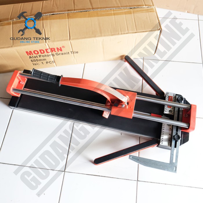 Alat Potong Granit Keramik Manual Tangan 60cm MODERN / Manual Granite Tile Cutter Bahan Plat Besi 600mm MODERN