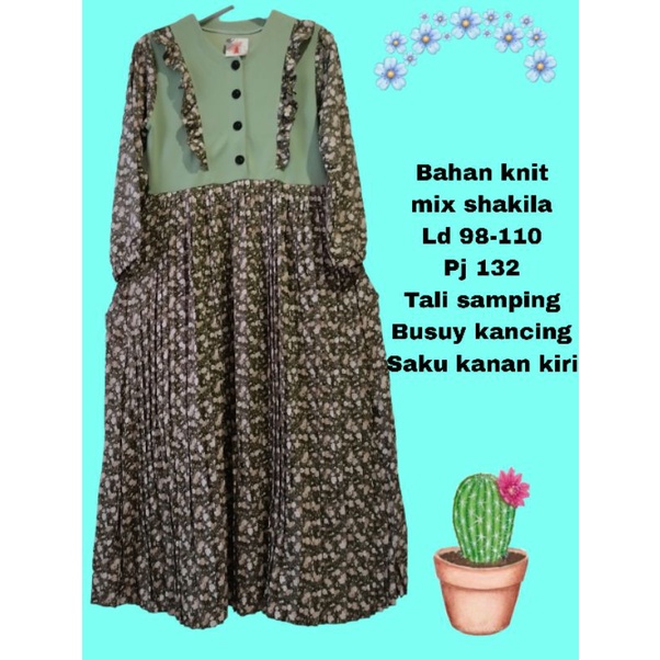 Gamis shakila motif