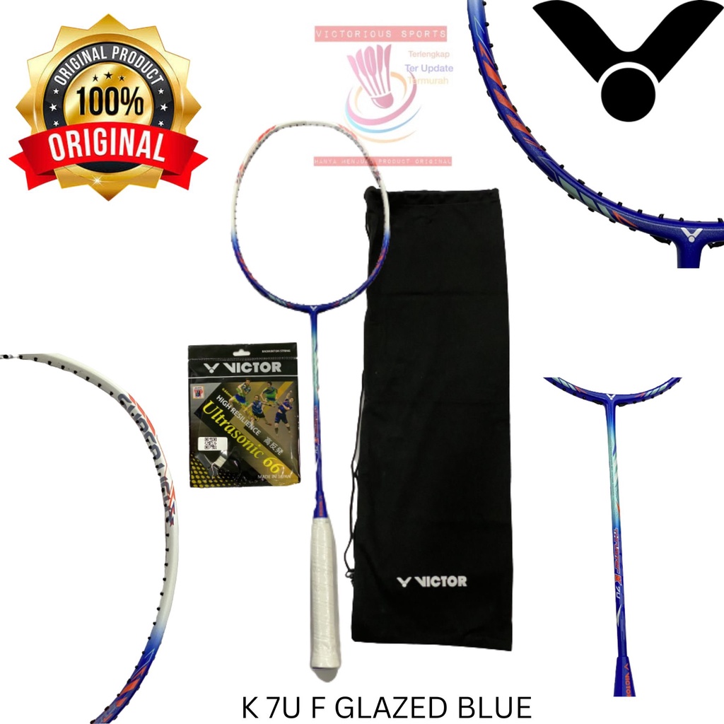 Jual RAKET BADMINTON VICTOR THRUSTER K 7U F GLAZED ORIGINAL | Shopee ...