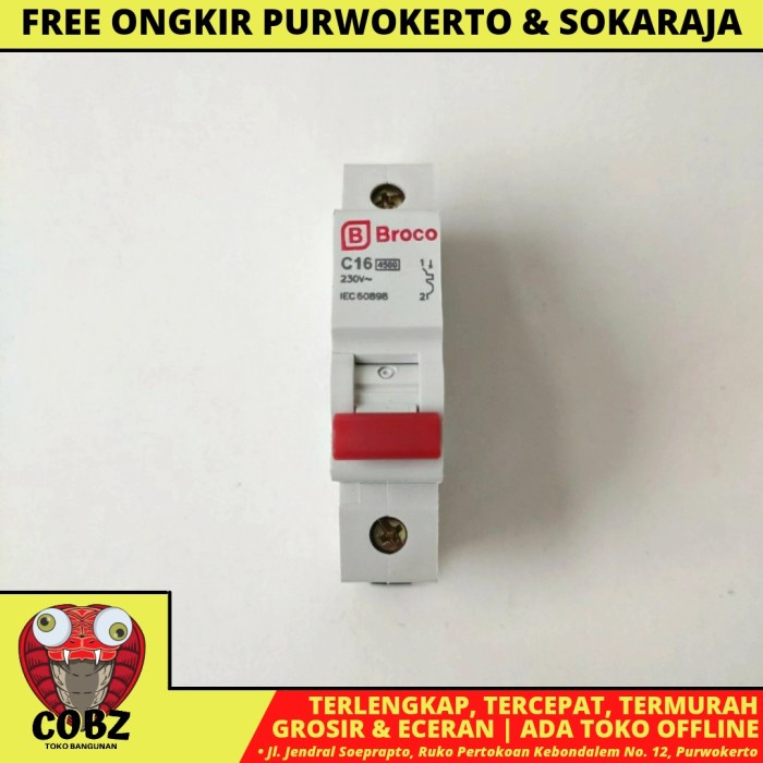 25 A / BROCO MCB PEMUTUS ARUS SEKRING LISTRIK