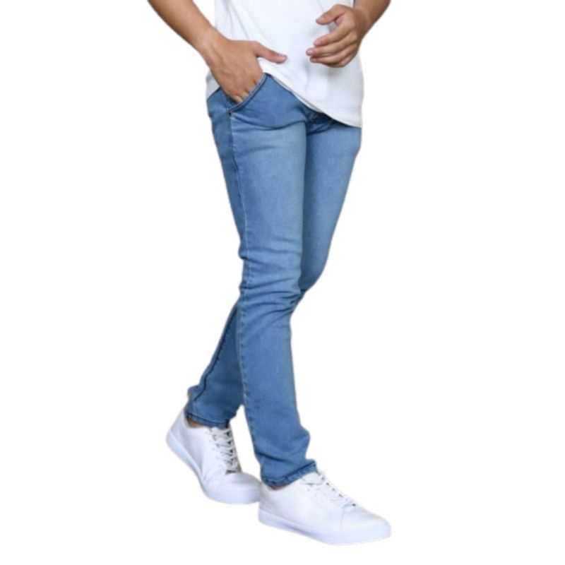 Celana Jeans Pria panjang Skinny Slim Fit Panjang Melar promo akhir tahun 2022