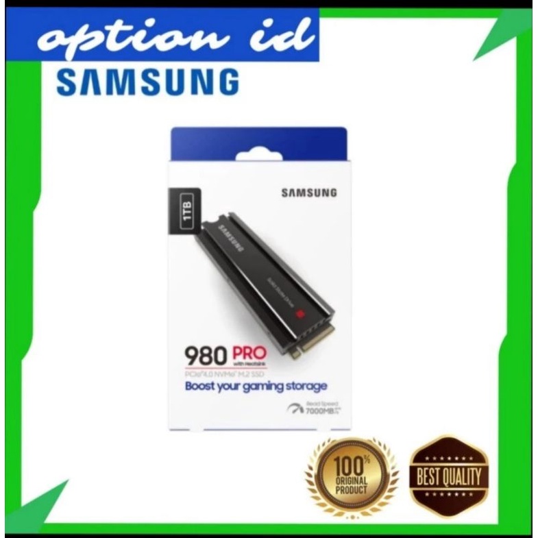 SSD M.2 Gen4 SAMSUNG 980 PRO Heatsink 1TB | NVMe Gen 4 PCIe 4.0