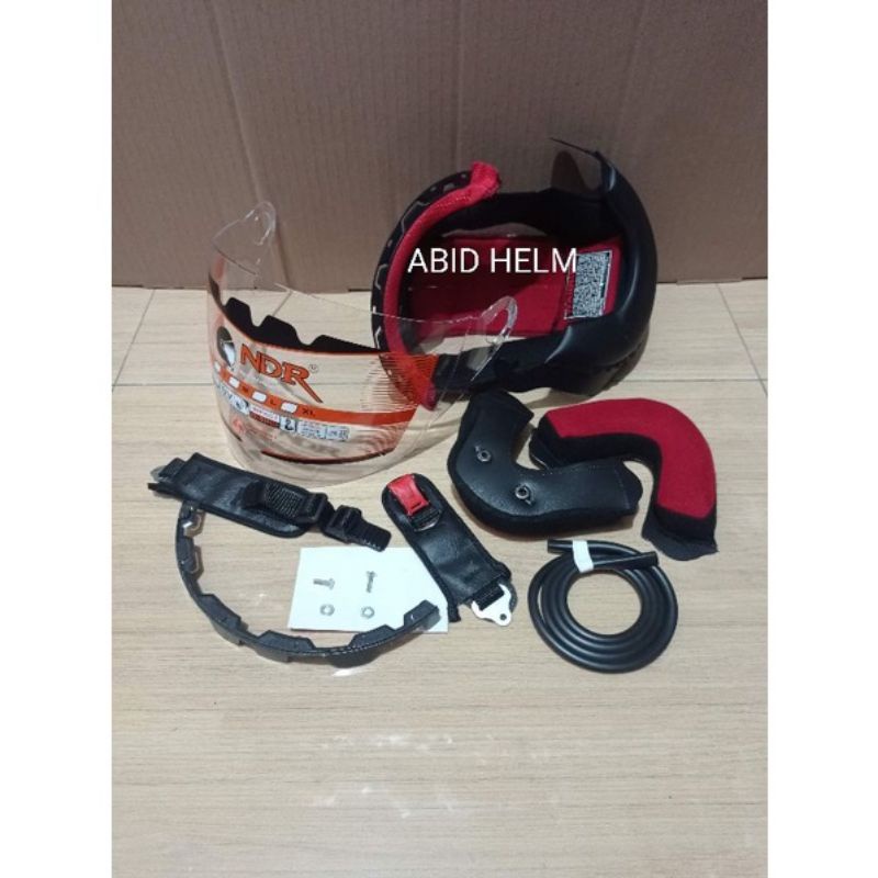 paket busa helm kyt Romeo fullset + tali dan kaca helm