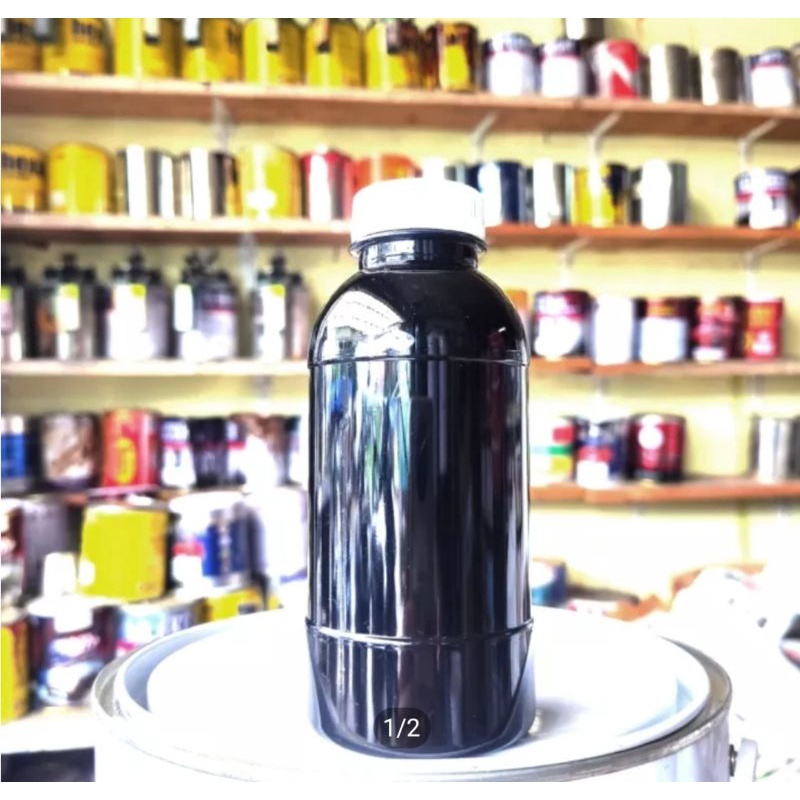 Cat PU super deep black eceran - hitam pu solid 200ml